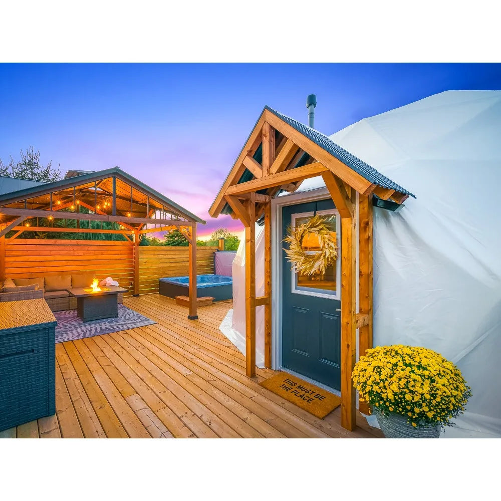 Custom Luxury Geodesic Dome Tent For Airbnb Outdoor Stay Farm Resort And Scenic Area Accommodation Custom Interior Solution