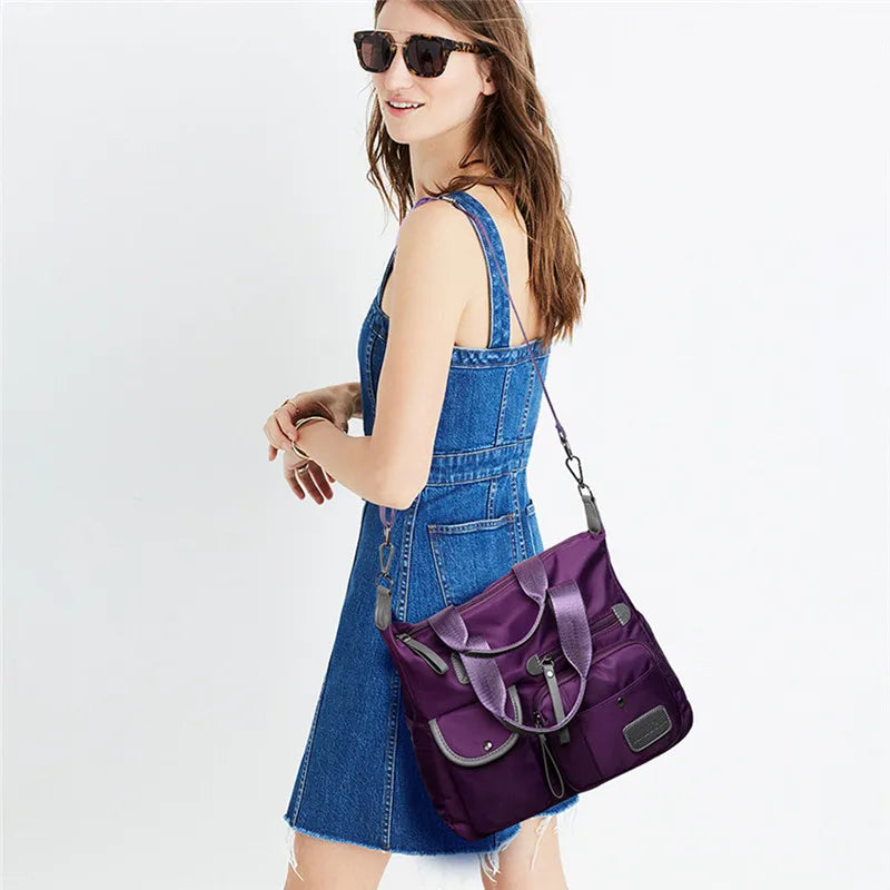 New Ladies Tote Bag Fashion Nylon Waterproof Casual Shoulder Mummy Bag Large Capacity Messenger Bags