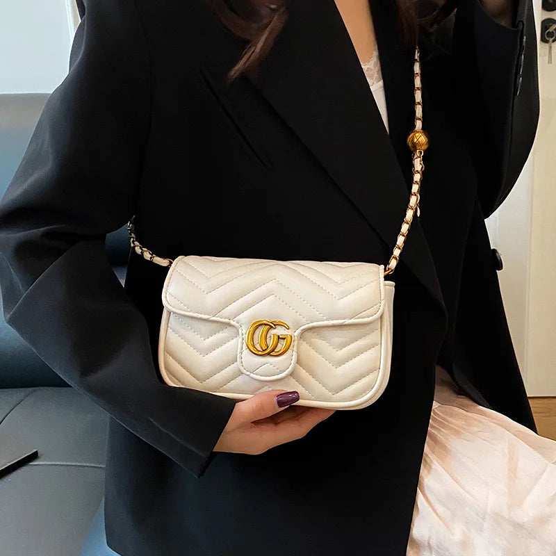 2026 Light Luxury Fashion Women'S  Shoulder Crossbody Bag Niche New Underarm Bag Fashionable Chain Bag Handbag Bag For Women