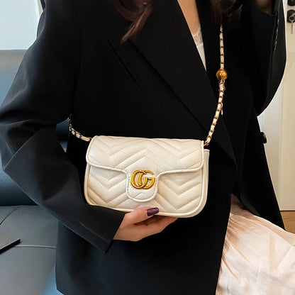 2026 Light Luxury Fashion Women'S  Shoulder Crossbody Bag Niche New Underarm Bag Fashionable Chain Bag Handbag Bag For Women