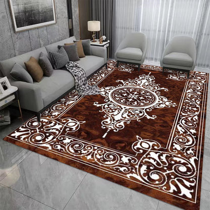 Vintage Carpet for Living Room and Bedroom, Sofa, Coffee Table Rug Bohemian Ethnic Style, Household Bedside Mat