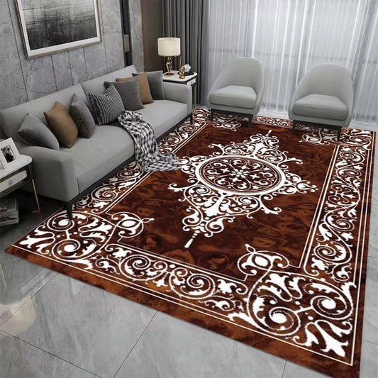 Vintage Carpet for Living Room and Bedroom, Sofa, Coffee Table Rug Bohemian Ethnic Style, Household Bedside Mat