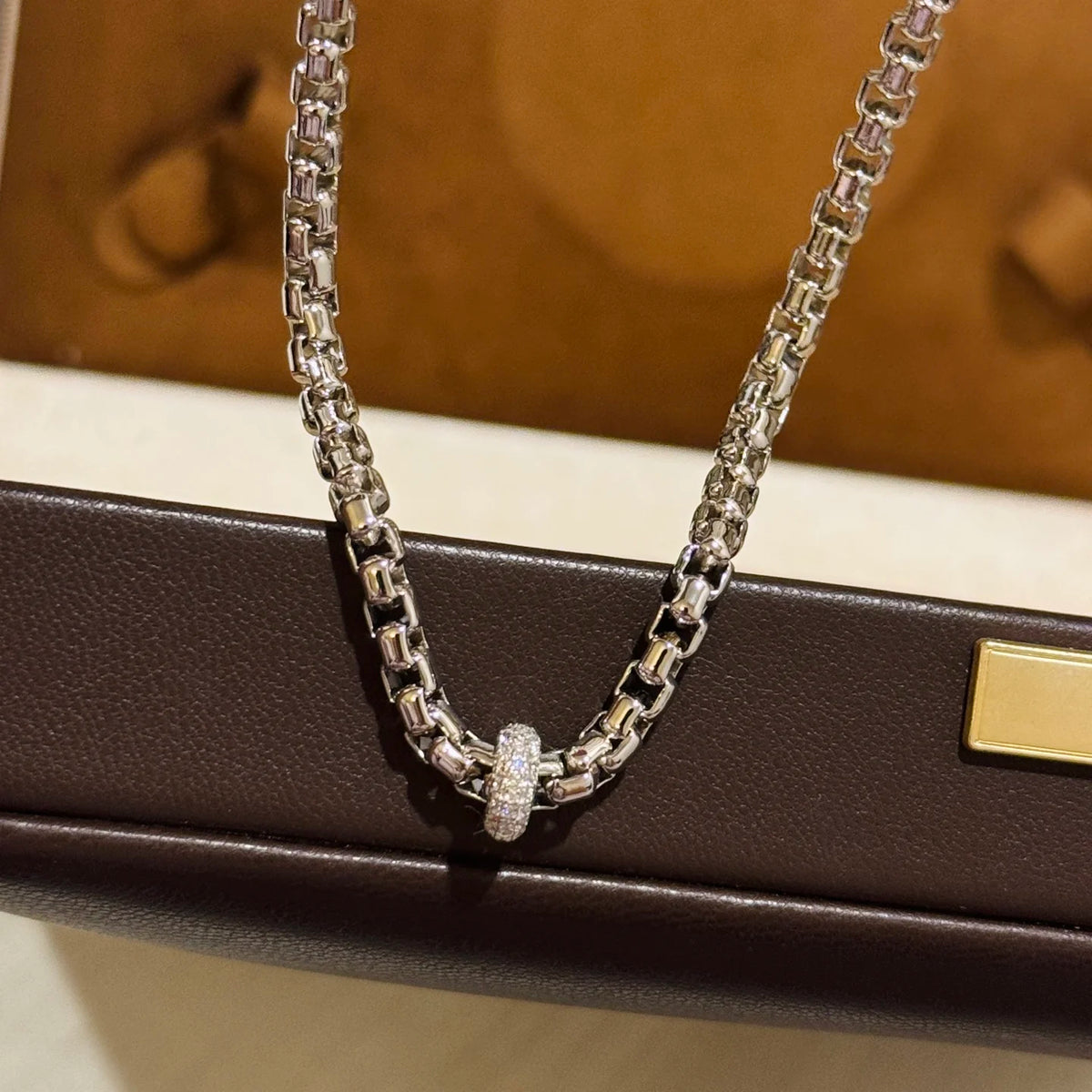 Trendy Real 925 Sterling Silver Necklace For Women 5a Zircon Grape Vine Chain Pendant Luxury Design Fine Jewelry
