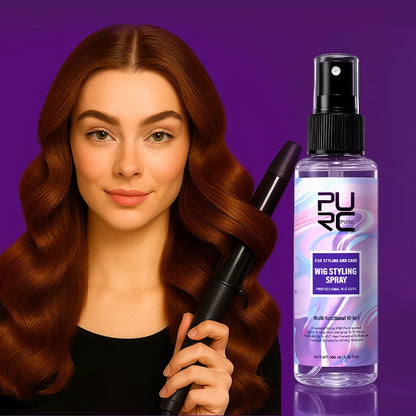 PURC Argan Oil Wig Hair Styling Spray for Women 450° Heat Protection Keratin Smooth Shiny Hair Treatment Hair Care 100ml
