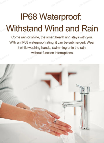 2026 Smart Ring Women Men Super narrow 6.3mm Heart Rate Stress measurement Health Monitoring IP68 Waterproof Fashion Sport Rings