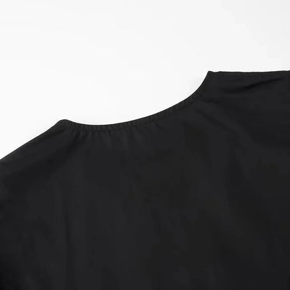 MUJER Leopard Print Crop Top Women Puff Sleeve Ruffle Blouses Woman 2025 Summer Shirts and Blouses for Women Ruched Ladies Tops