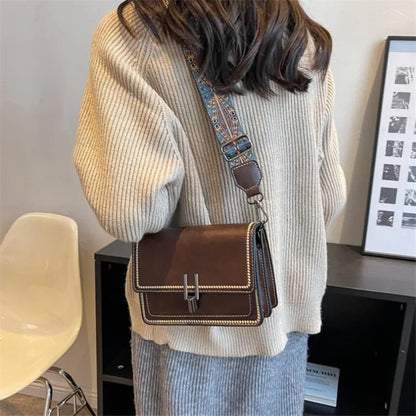 Mini Cross-Body Bags for Women, Adjustable Strap, Small Square Design Purse, Fashion Shoulder Bag, New Designer Mini Leather Bag