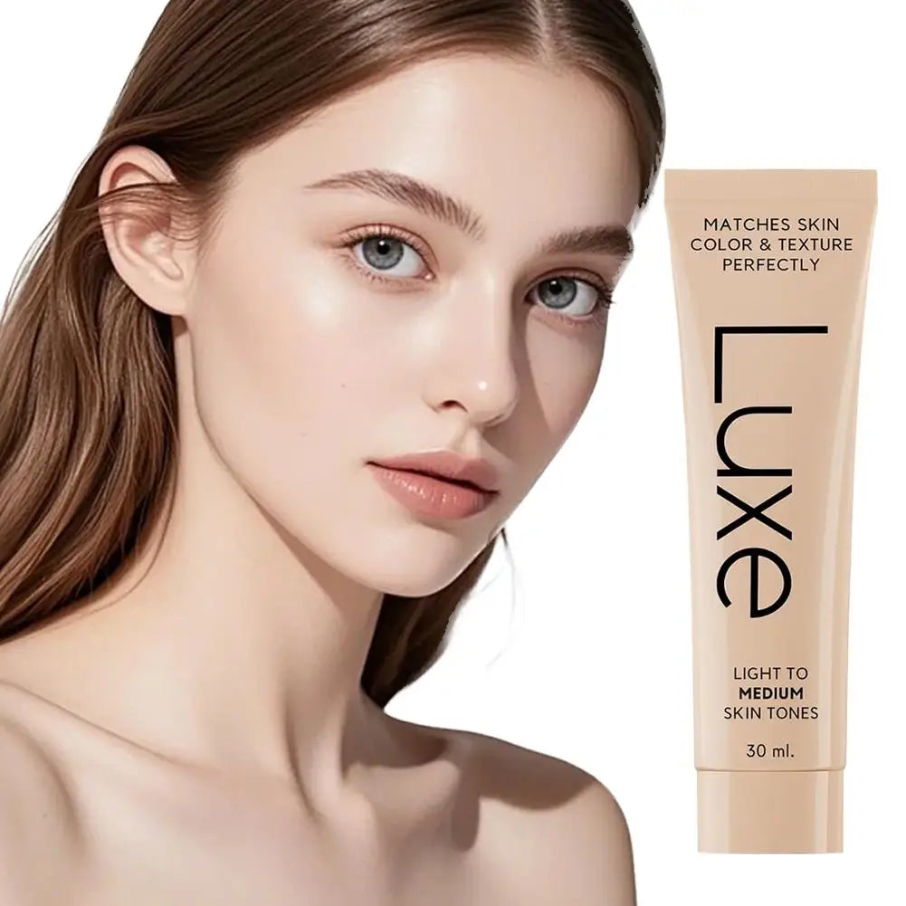 Korean Luxe Color-Adjusting Liquid Foundation Natural Matte Moisturizing Concealer Long Lasting Full Coverage Base Makeup