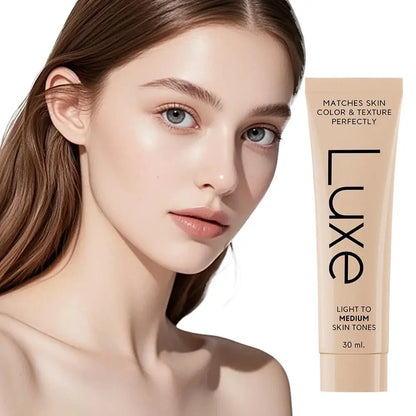 Korean Luxe Color-Adjusting Liquid Foundation Natural Matte Moisturizing Concealer Long Lasting Full Coverage Base Makeup