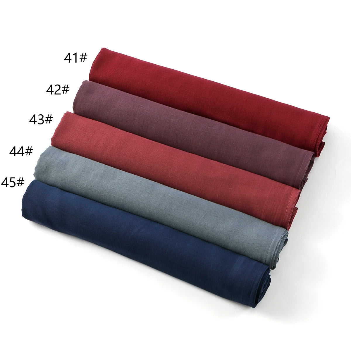 Fashion Muslim Hijab For Women Cotton Rayon Modal Hijab Scarf Solid Color Headscarf Wraps Islamic Headband Turban Veils 185*75CM