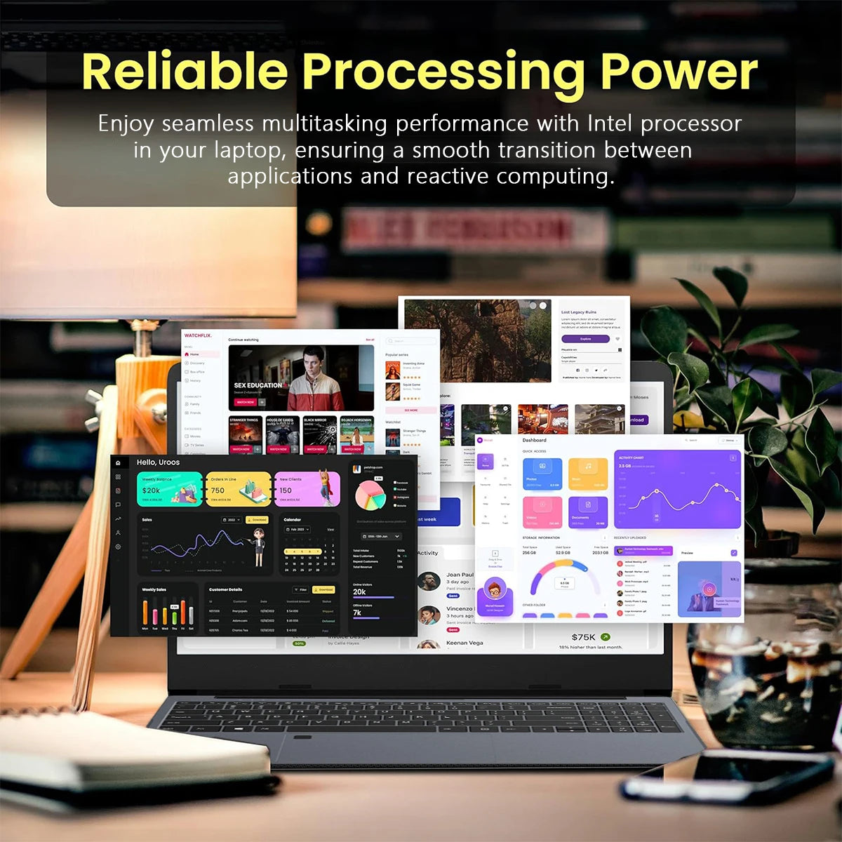 2026 Intel Core I9 10980HK 9900U Laptop Windows 11 Pro 16GB RAM 1TB 2TB SSD Portable Gaming Laptops Computer 15.6" Notebook PC