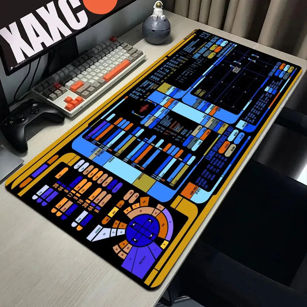 Sci Fi Console Display Table Mat, Jumbo Gamer Mouse Pad, Laptop Pad, Computer Accessories, Game Room Decor, Sci Fi Gifts