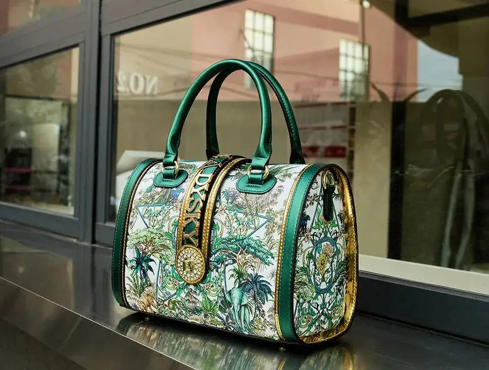 2026 Ladies Hand Bag Classic Geometric Pattern Large-capacity Pillow Handbags Women's Totes Microfiber Messenger Shoulder Bag