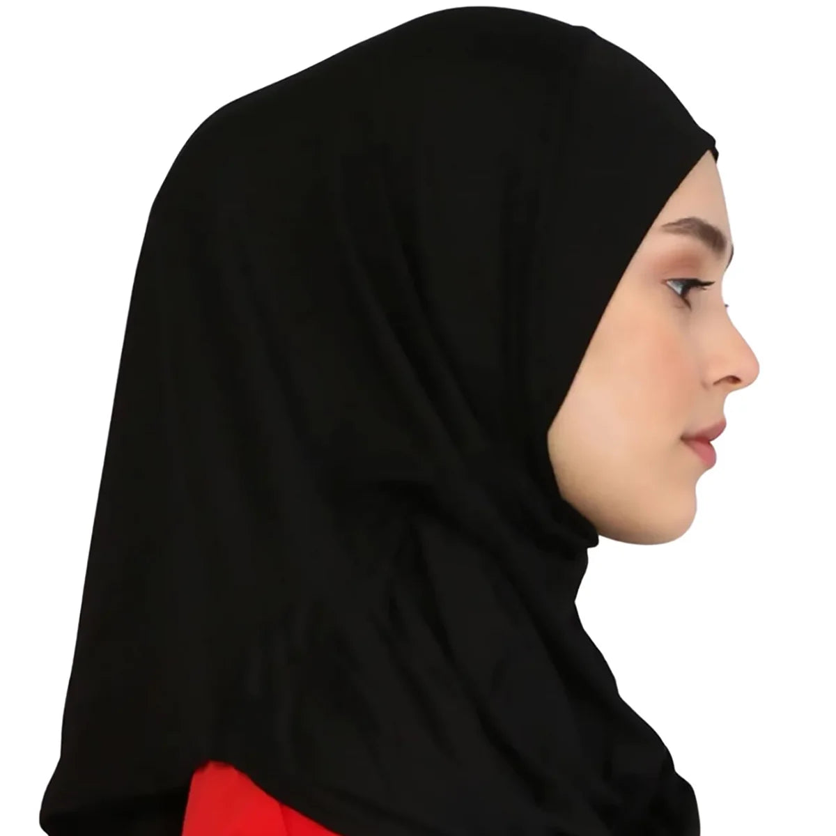 New Ready To Go Wear Instant Hijab for Women Solid Color Hemp Headscarf Neck Cover Sports Hijabs Pinless Islam Shawls and Wraps
