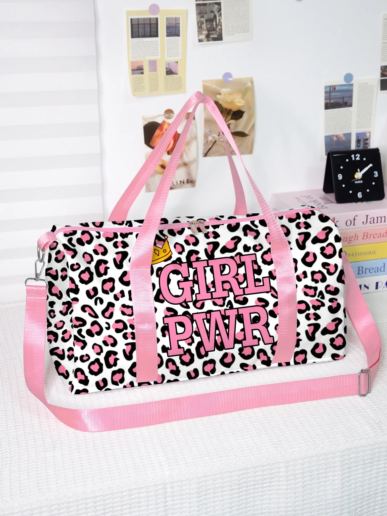 Popular Youthful Striped spots 3D Print Barrel Shape Crossbody Outdoor Sports Bags Gym Yoga Bag Large Capacity Travel Bags