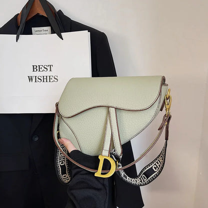IMJK 24*20*6cm Hot Selling Light Luxury Underarm Saddle Bag, New Niche Design, Casual Shoulder Crossbody Bag Bags