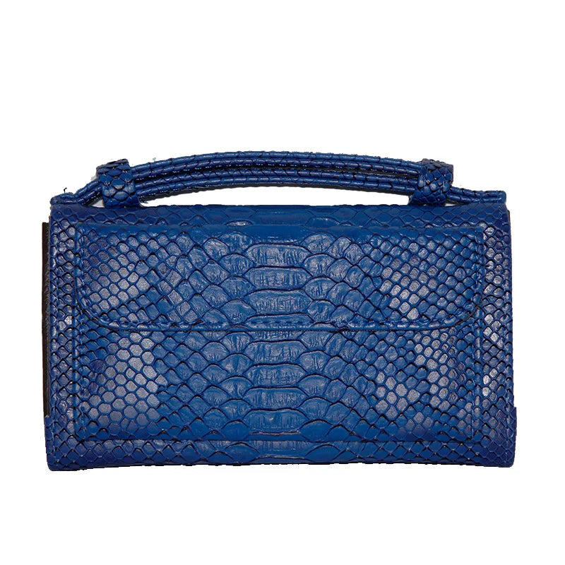 Luxury Snake Pattern Chain Flap Handbags Evening Clutches Crossbody Messenger Shoulder Bags Women Female Ladies Luxurious Purses