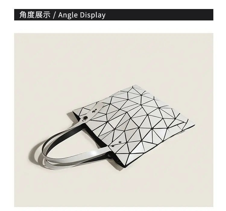 Luminous Bag Reflective Geometric Bags for Women 2024 Quilted Shoulder Bags Totes Female Handbags Bolsa Feminina Sac À Main