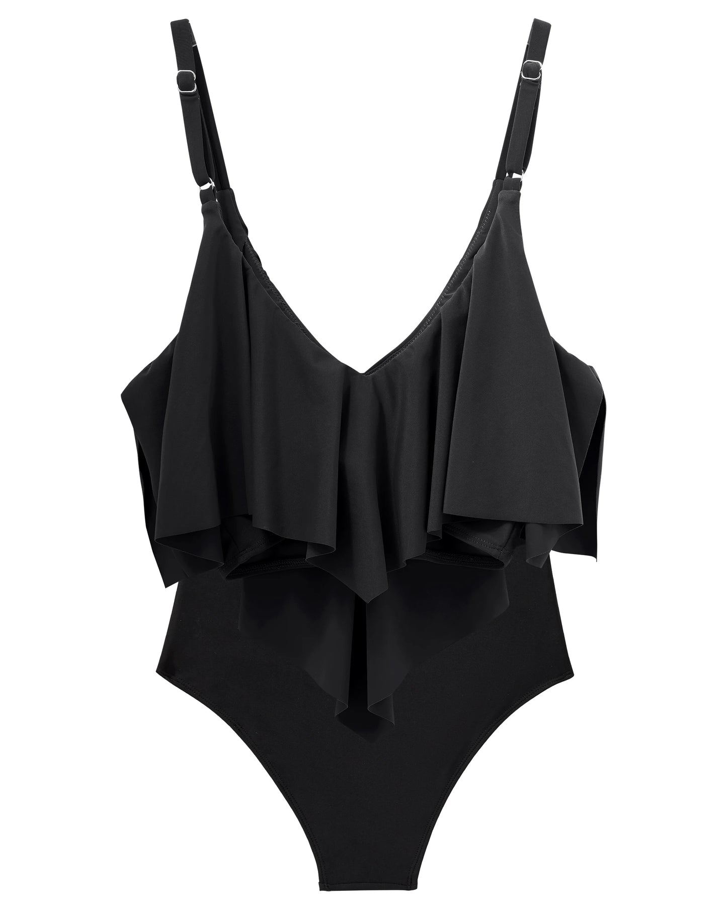 Women Ruffled Tankini Bikini Set Padded Top Swimming Suits High Waist Beachwear Swimsuits Swimwear 2XL Size Bikini Set 2026 New
