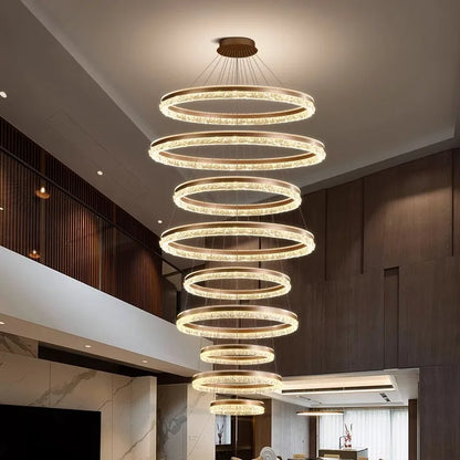 Modern Home Decor Ring LED Lights Pendant Light Lamps for Living Room Chandeliers for Dining Room Hanging Light Indoor Lighting