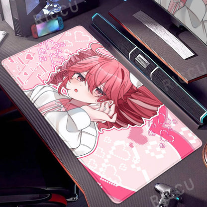 Kawaii Anime Girl Gaming Mouse Pad K-Kasane Teto Large LockEdge Mousepad XXL Computer Keyboard Desk Mat E-Sports PC Gaming Pads