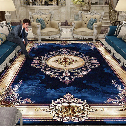 Large Area Gorgeous Carpet Living Room European Decoration Coffee Table Floor Mat Non-slip Bedroom Cloakroom Rugs Customizable