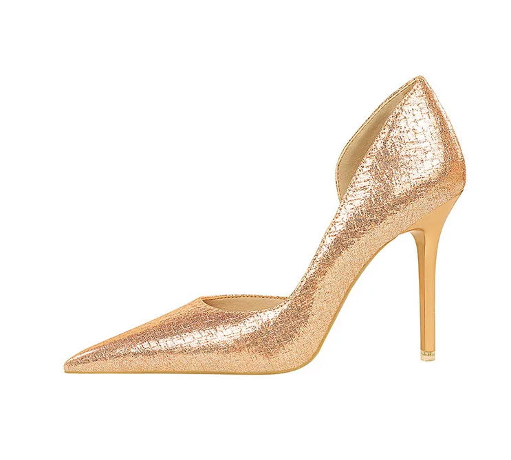 BIGTREE Shoes Sequin Cloth Women Pumps Fashion Wedding Shoes Luxury High Heels Women Shoes Stilettos Heels Sexy Party Shoes 2026