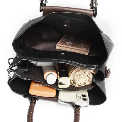 Designer Shoulder Hand Bags for Women Sac Woven Handle High Quality Leather Casual Tote Luxury Women Bags Handbag Crossbody Sac