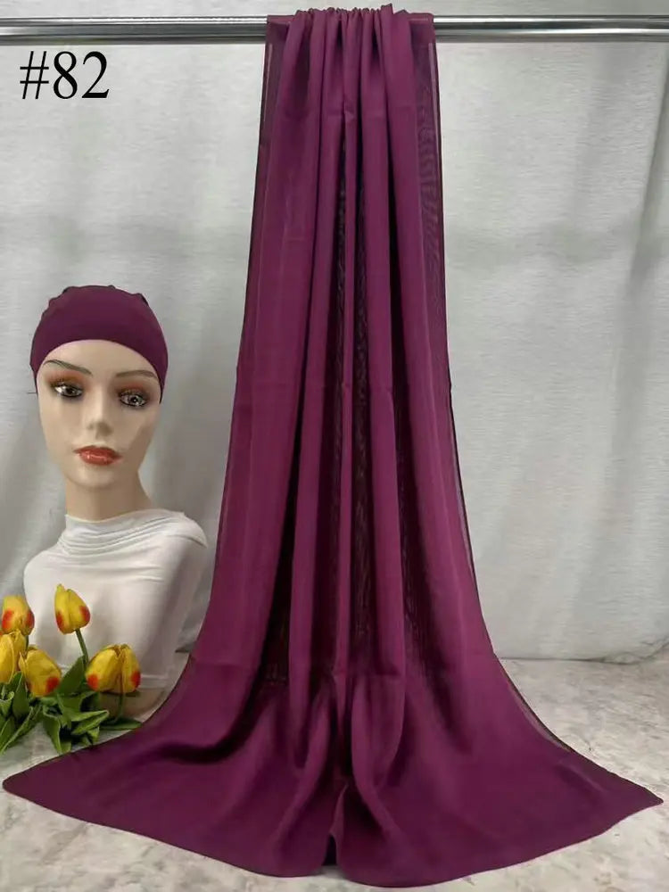 110colors Modal Hijab with Modal Undercap Set Basic Stretchy Pullover Headscarf Thin Breathable Sunscreen Head Wrap Hijabs Scarf