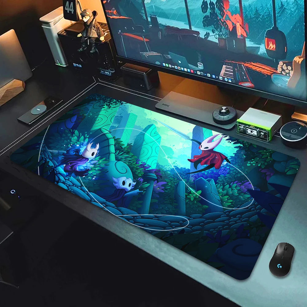 XXL New Game Wallpaper Hollow Knight Mousepad Laptops Keyboard Pad Mouse Pad Carpet Computer Accessories Non-slip Cool Desk Mats
