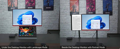14inch Portable Monitor Touch Ultra-thin 1200P IPS USB-C HDMI External Second Screen for Laptop PC Cell Phone Switch PS4/5 Xbox