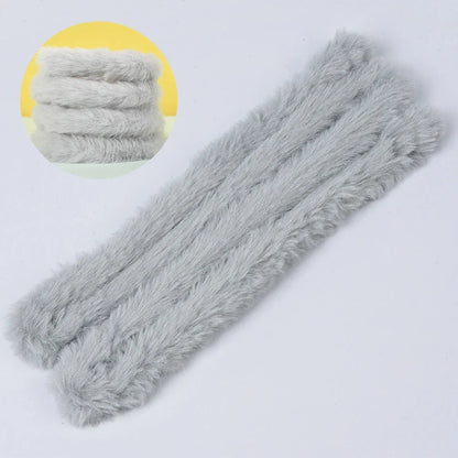 1m Plush Rabbit Hair Twisting Rod Color Fur Ribbon Tapes Rod DIY Gift Plush Twist Wire Stick Dog Toy Handmade Sewing Accessories