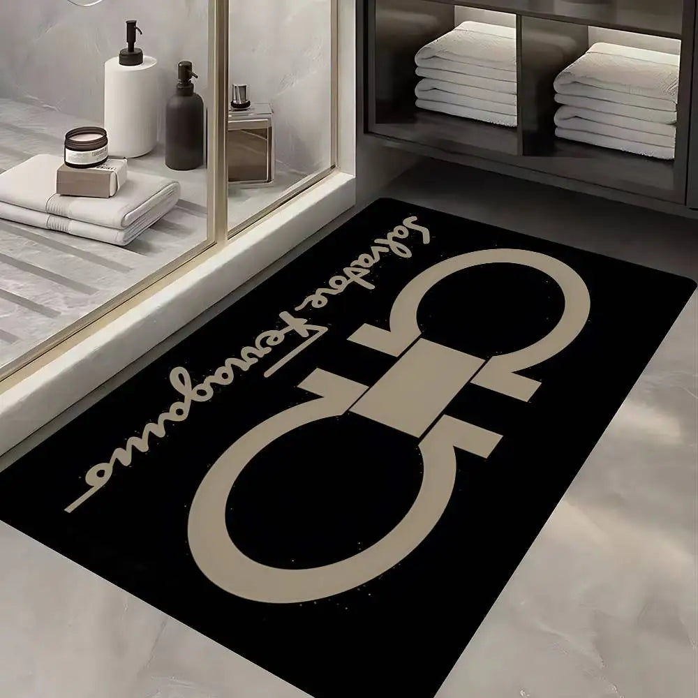 S-Salvatore F-Ferragamo Cartoon Entrance Door Mat Nordic Style Home Doormat Bathroom-Toilet Mats Bedroom Hotel Decor Mat