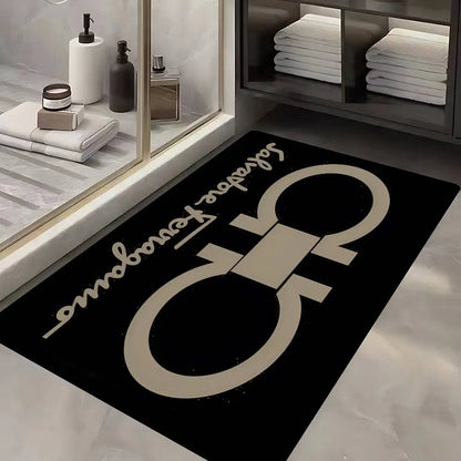 S-Salvatore F-Ferragamo Cartoon Entrance Door Mat Nordic Style Home Doormat Bathroom-Toilet Mats Bedroom Hotel Decor Mat