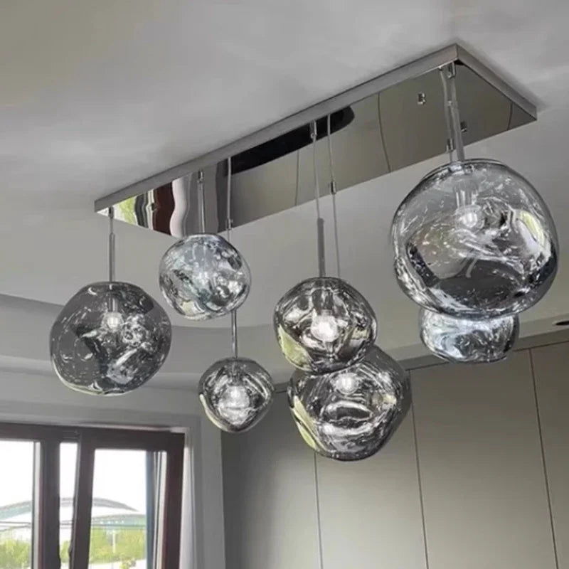 Nordic LED Lava Pendant Lights PVC Lighting Ideal for Living Room Indoor Decor Home Fixtures Loft Kitchen Hanging Lamp