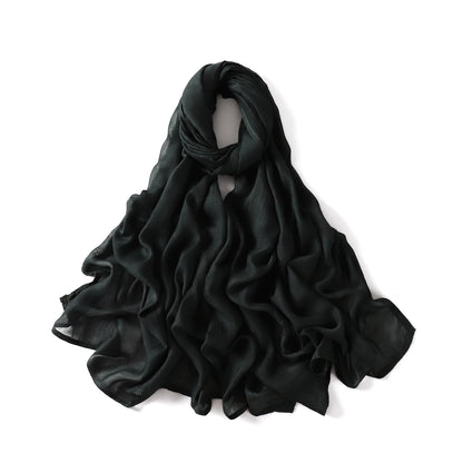 New Big Size Solid Rayon Modal Hijab Scarf Women Muslim Headscarf Wraps Shawl Femme Musulman Headband Islamic Turban 190*85cm