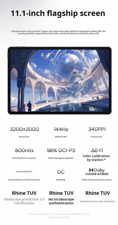 Lenovo Xiaoxin Pad pro GT 11.1'' 128GB 256GB Snapdragon 8 Gen3 144Hz 3.2K LCD 13MP Camera 8860mAh 68W Charging Tablet