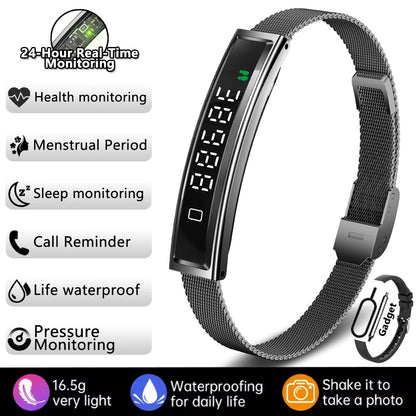 New Sports Waterproof Smart Band Bracelet Gesture Control Heart Rate Blood Oxygen Sleep Monitor Pedometer Screen Smartwatch 2026