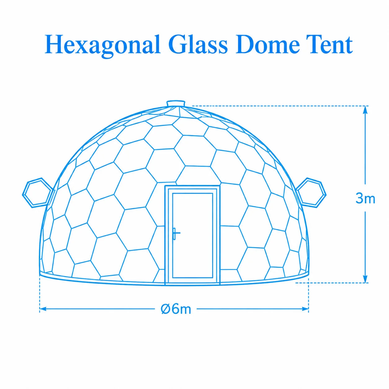 Luxury Transparent Glass Dome House Geodesic Tent Aluminum Frame Four Season Outdoor Glamping Hotel Resort Camping Custom