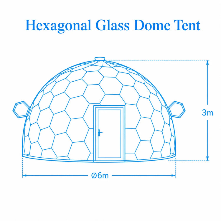 Customized Luxury Glass Dome Tent Transparent Geodesic Dome House Aluminum Frame Outdoor Resort Hotel Glamping Camping