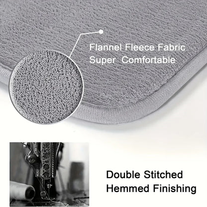 Long Kitchen Runner Mat Plush Flannel Carpet Non Slip Soft Water Absorbent Floor Rug for Entryway Front Door