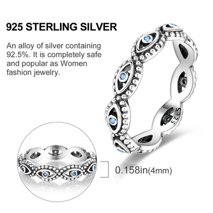 Original 925 Sterling Silver Ring Colorful Diamonds Cubic Zircon Finger Ring For Women Jewelry Wedding Engagement Birthday Gift