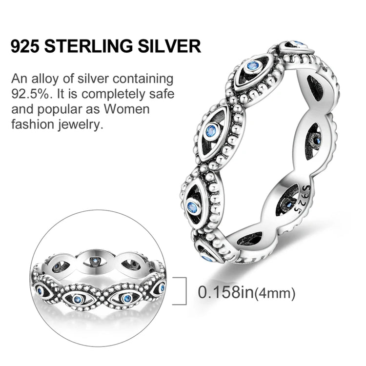 Original 925 Sterling Silver Ring Colorful Diamonds Cubic Zircon Finger Ring For Women Jewelry Wedding Engagement Birthday Gift