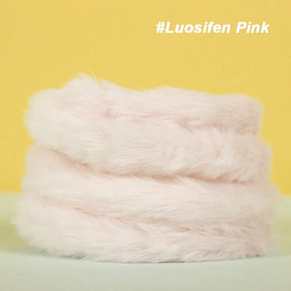 1m Plush Rabbit Hair Twisting Rod Color Fur Ribbon Tapes Rod DIY Gift Plush Twist Wire Stick Dog Toy Handmade Sewing Accessories
