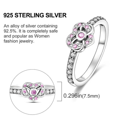 Original 925 Sterling Silver Ring Colorful Diamonds Cubic Zircon Finger Ring For Women Jewelry Wedding Engagement Birthday Gift