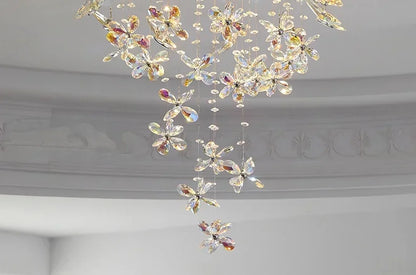 Vintage Crystal Ceiling Pendant Shining Creative LED Hanging Lamp Living Room Restaurant Chandelier Mood Light Indoor Lights