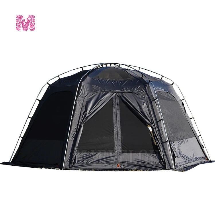 Hot Selling Large Connectable Big Family Camping Tent Dia. 460cm Geodesic Dome Tent with Modular Pod Tent Design 5 Bedrooms
