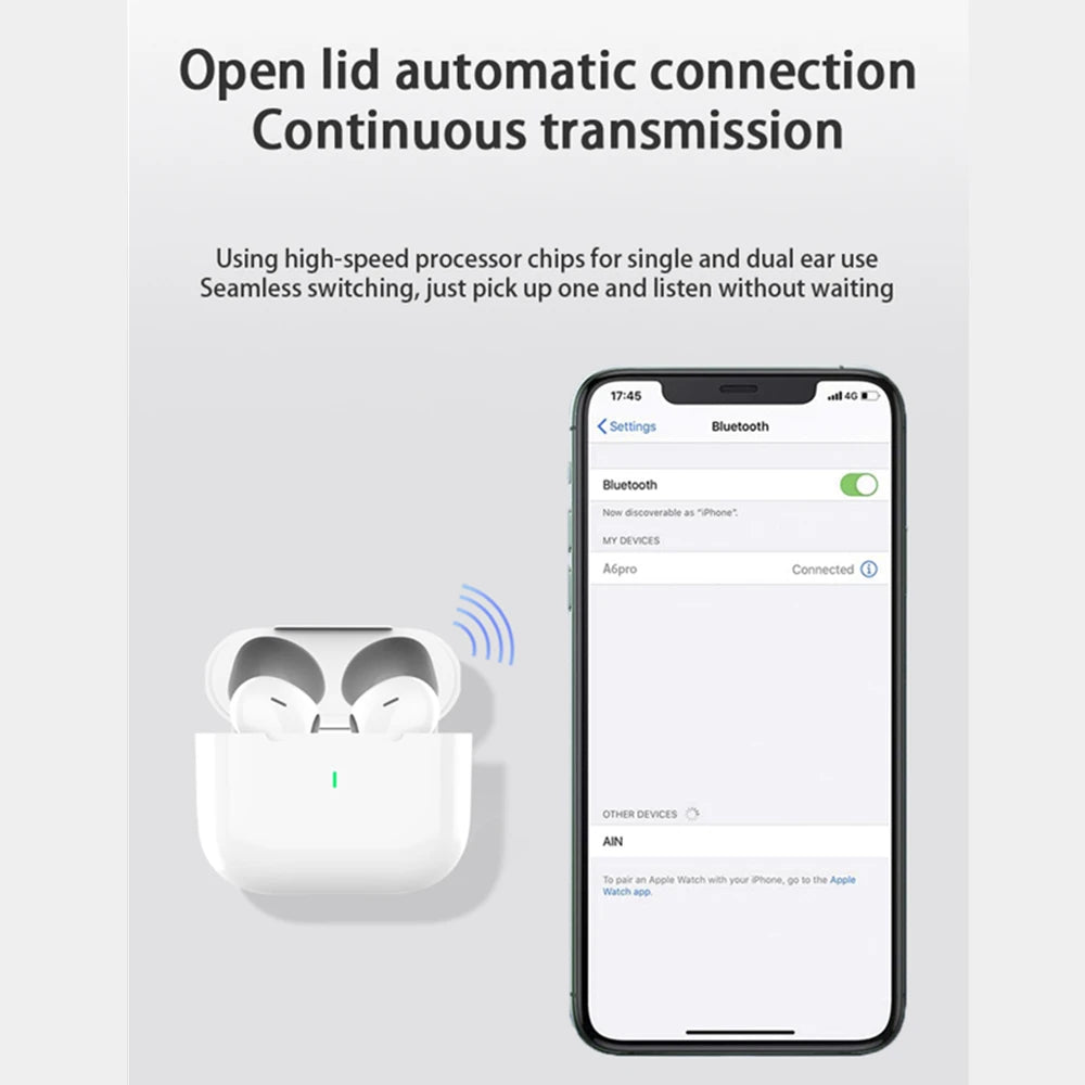 2026 TWS Air Pro Wireless Bluetooth Earphones Headphones HiFi Sound Low Latency Noise Reduction Earbuds for IPhone Android