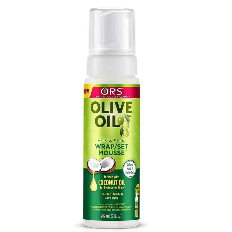 Curly Hair Mousse（207ml) For Wigs Strong Hold Olive Oil Hair Styling Mousse Anti-Frizz Hair Foam Mousse For Styling Hair Women