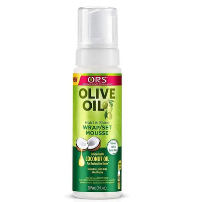 Curly Hair Mousse（207ml) For Wigs Strong Hold Olive Oil Hair Styling Mousse Anti-Frizz Hair Foam Mousse For Styling Hair Women